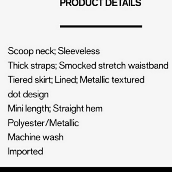 Nwt Express textured metallic tiered ruffle dress size large - Picture 8 of 8